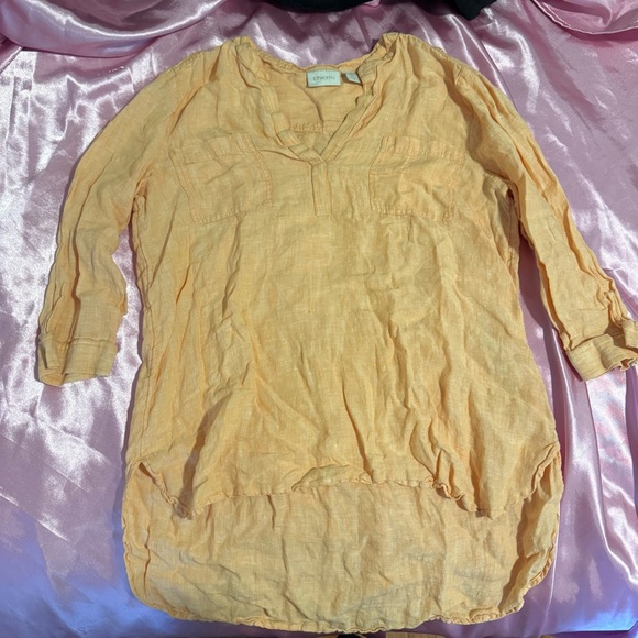 Chico's Light Orange Tunic Top - Picture 1 of 3